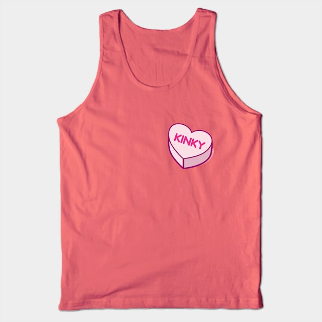 Kinky Conversation Candy Hearts Tank Top by Hixon House